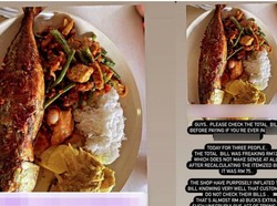Duh! Pelayan Naikkan Harga Seenaknya, Nasi Lauk Ikan Rp 450 Ribu
