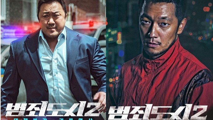 Son Suk Ku dan Ma Dong Seok pemeran utama di film The Roundup 2