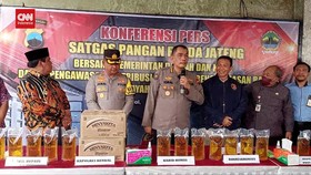 VIDEO: Polda Jateng Gerebek Gudang Toko Isi 19 Ribu Liter Minyakita