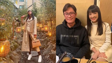 8 Potret Raline Shah di Korea, Foto bareng Lee Byung Hun