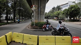 Dishub Uji Coba Penutupan 3 U-Turn di Jakarta Utara