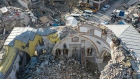 FOTO: Masjid Tertua di Anatolia Turki Hancur Diguncang Gempa Dahsyat