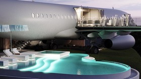 Pengusaha Rusia Sulap Pesawat Boeing 737 Jadi Vila Mewah di Bali