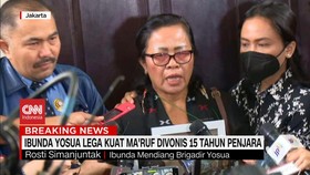 VIDEO: Ibunda Yosua Lega Kuat Ma'ruf Divonis 15 Tahun Penjara