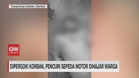 VIDEO: Dipergoki Korban, Pencuri Sepeda Motor Dihajar Warga