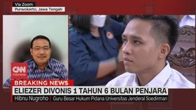 VIDEO: Eliezer Divonis 1 Tahun 6 Bulan Penjara, Ini Kata Pakar Hukum