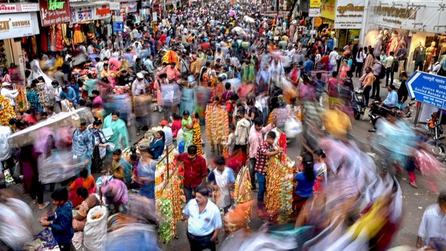 FOTO: Kala India Bakal Jadi Negara dengan Penduduk Terpadat di Dunia