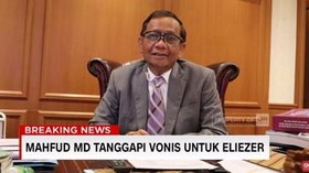 VIDEO: Mahfud MD Tanggapi Vonis 1 Tahun 6 Bulan Penjara Eliezer