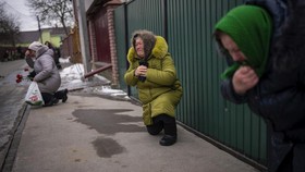 FOTO: Penghormatan Terakhir bagi Pejuang Gugur Perang di Ukraina