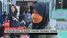 VIDEO: Pendukung Eliezer Hadiri Sidang Vonis