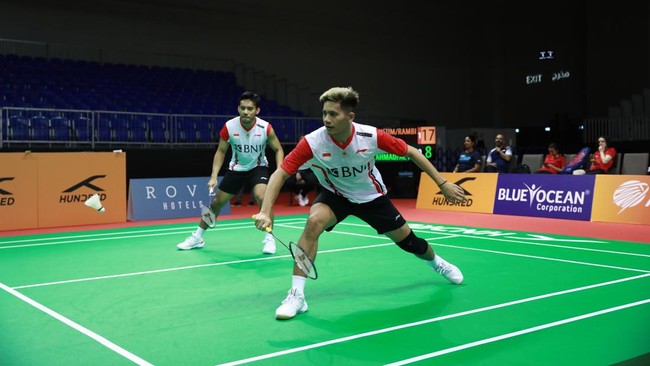 Indonesia akan berlaga menghadapi Bahrain di Badminton Asia Mixed Team Championships (BAMTC) 2023. Berikut line up kedua tim.