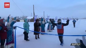 VIDEO: Maraton Ekstrem di Suhu -50 Derajat Celcius