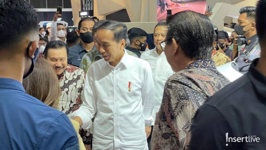 Jokowi saat peresmian IIMS 2023.