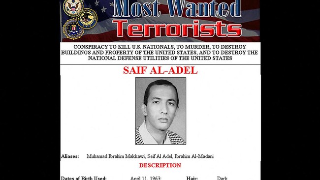 Saif al-Adel disebut-sebut menjadi pemimpin baru kelompok teroris Al-Qaeda usai pemimpin sebelumnya, Ayman al-Zawahiri, meninggal dunia pada Juli 2022.