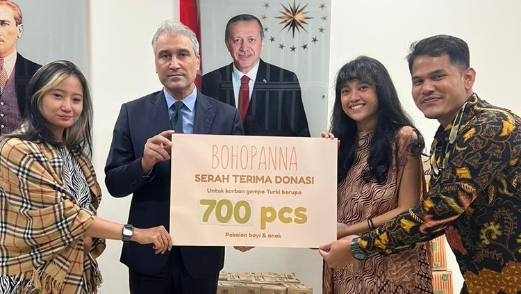 Bohopanna Sumbang Pakaian Bayi dan Anak untuk Korban Gempa Turki