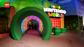 VIDEO: Pembukaan Super Nintendo World, Pengunjung Diajak Bernostalgia