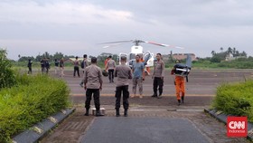 Helikopter Kapolda Jambi Mendarat Darurat Diduga Imbas Cuaca Buruk