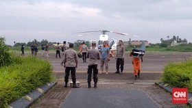 img-title Polda Jambi Belum Bisa Ungkap Kondisi Korban Heli Mendarat Darurat