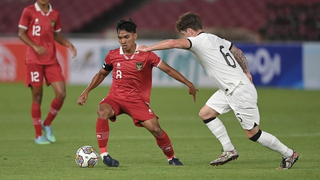Berikut lima bintang Timnas Indonesia U-23 dalam kemenangan besar atas Taiwan dalam Kualifikasi Piala Asia U-23 2024, Sabtu (9/9).