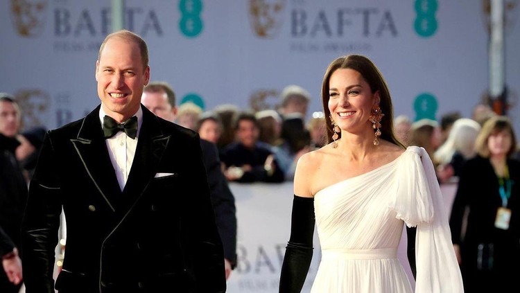 Kate Middleton dan Pangeran William di BAFTA Awards 2023