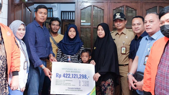 BPJS Ketenagakerjaan menerjunkan tim LCT agar dapat segera menyalurkan manfaat bagi keluarga kurir yang meninggal saat bertugas.