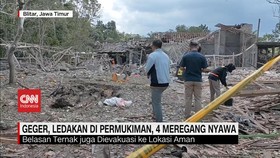 VIDEO: Geger! Ledakan Diduga Bahan Petasan di Blitar, 4 Meregang Nyawa