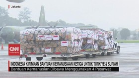 VIDEO: Indonesia Kirimkan Bantuan Kemanusiaan Ketiga untuk Turkiye