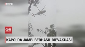 VIDEO: Kapolda Jambi Berhasil Dievakuasi Via Udara