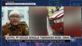 VIDEO: Satpol PP Diduga Sengaja Tabrakkan Mobil Dinas