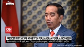 VIDEO: Presiden Minta KSPSI Konsisten Perjuangkan Pekerja Indonesia