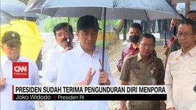 VIDEO: Presiden Sudah Terima Pengunduran Diri Menpora