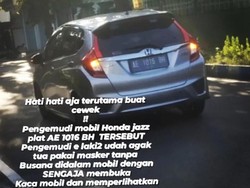 Polisi Periksa Korban Pengemudi Honda Jazz Pamer Alat Kelamin