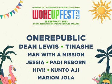 One Republic hingga Padi Reborn Ramaikan Woke Up Fest 2023