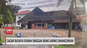 VIDEO: Cagar Budaya Rumah Singgah Bung Karno Dihancurkan