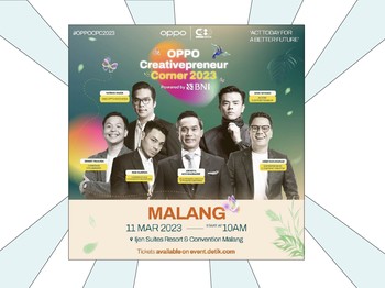 Cari Tahu Speakers OPPO Creativepreneur Corner 2023 Powered by BNI Kota Malang