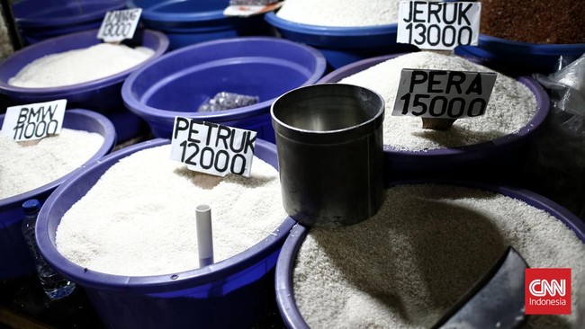 Badan Pusat Statistik (BPS) mencatat harga beras naik tinggi di 179 daerah di Indonesia sepanjang pekan lalu.