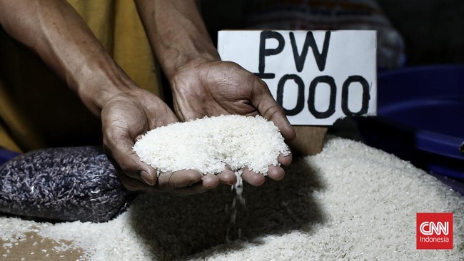 Jokowi memastikan stok beras untuk menjaga stabilitas harga saat El Nino aman karena di Bulog ada 1,6 juta ton. Tapi pedagang menyebut stok itu kurang.