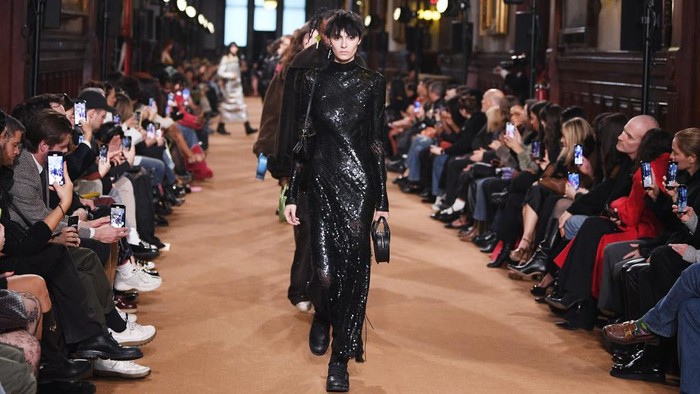 Models on the runway at Coach Fall 2023 Ready To Wear Fashion Show at Park Avenue Armory on February 13, 2023 in New York, New York. (Photo by Giovanni Giannoni/WWD via Getty Images)