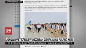 VIDEO: Jokowi Pastikan 85 WNI Korban Gempa Akan Pulang ke RI