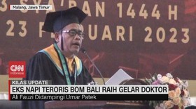 VIDEO: Eks Napi Teroris Bom Bali Raih Gelar Doktor