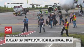 VIDEO: Pembalap Dan Crew F1 Powerboat Tiba di Danau Toba