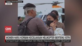 VIDEO: Momen Haru Korban Kecelakaan Helikopter Bertemu Istri