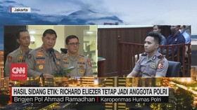 VIDEO: Hasil Sidang Etik: Richard Eliezer Tetap Jadi Anggota Polri