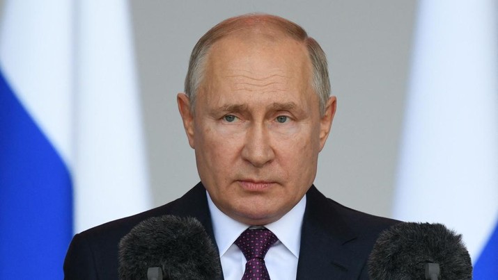 Presiden Rusia Vladimir Putin. (SPUTNIK/AFP via Getty Images/RAMIL SITDIKOV)