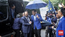FOTO: Pertemuan Surya Paloh dan AHY di Kantor DPP Partai Demokrat