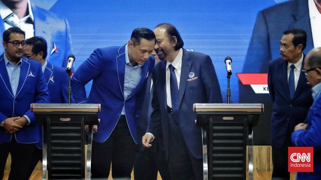 Ketum NasDem Surya Paloh menegaskan kepada Ketum Demokrat AHY soal siapa cawapres yang bakal mendampingi Anies di Pilpres 2024.