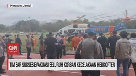 VIDEO: Tim SAR Sukses Evakuasi Seluruh Korban Kecelakaan Helikopter