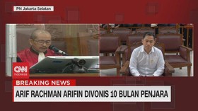 VIDEO: Arif Rachman Arifin Divonis 10 Bulan Penjara