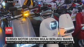 VIDEO: Subsidi Motor Listrik Mulai Berlaku Maret