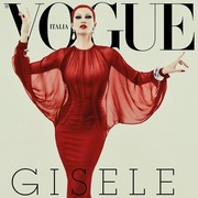 Ganti Penampilan, Gisele Bundchen Nyaris Tak Bisa Dikenali di Cover Vogue Italia